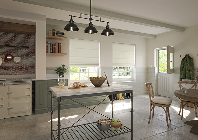 Soft Chevron, Cream - Roman Blind - Image 6